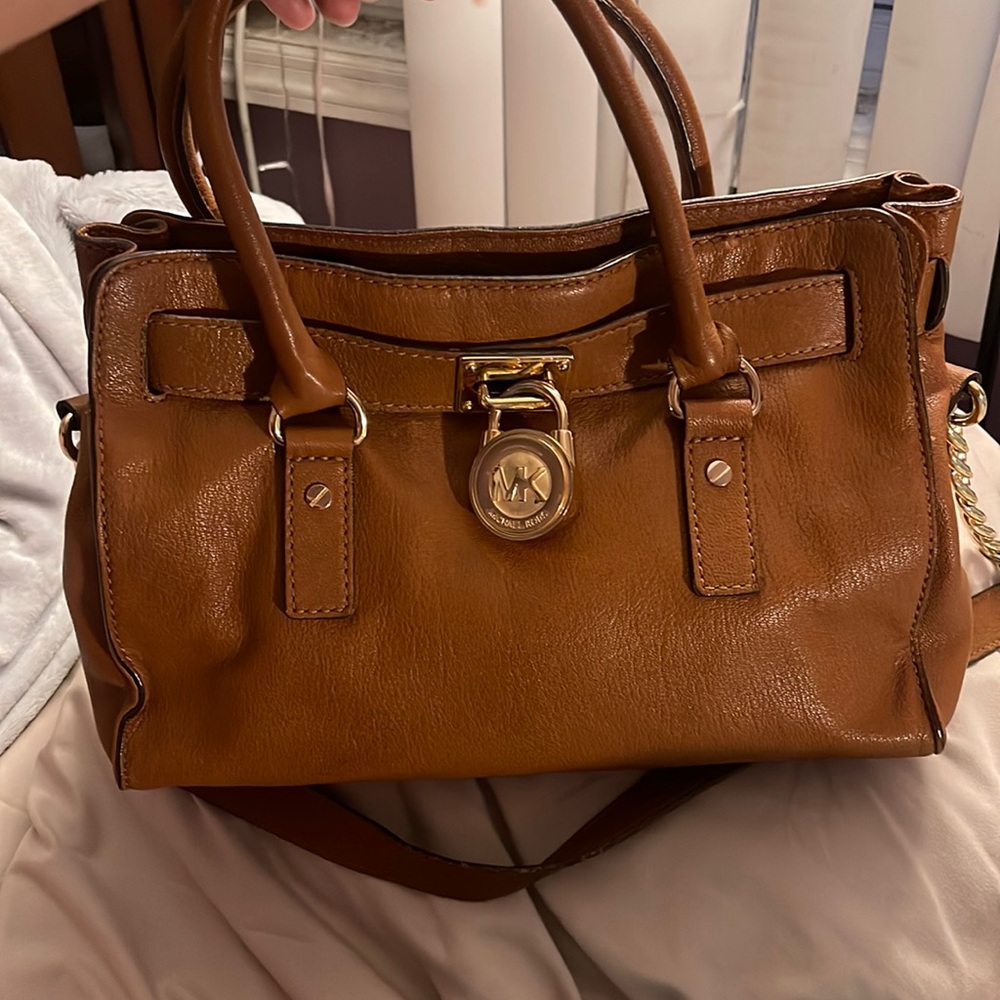 Authentic MK tan bag -EUC.
